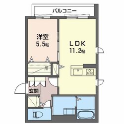 ベレオ山蔭丁の物件間取画像